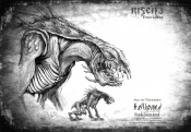 Risen3 Hellhound Black Drawing